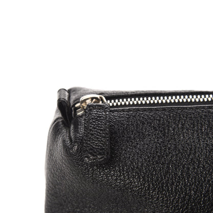 Chanel Grained Calfskin Logo Cosmetic Case Black 13 of 14