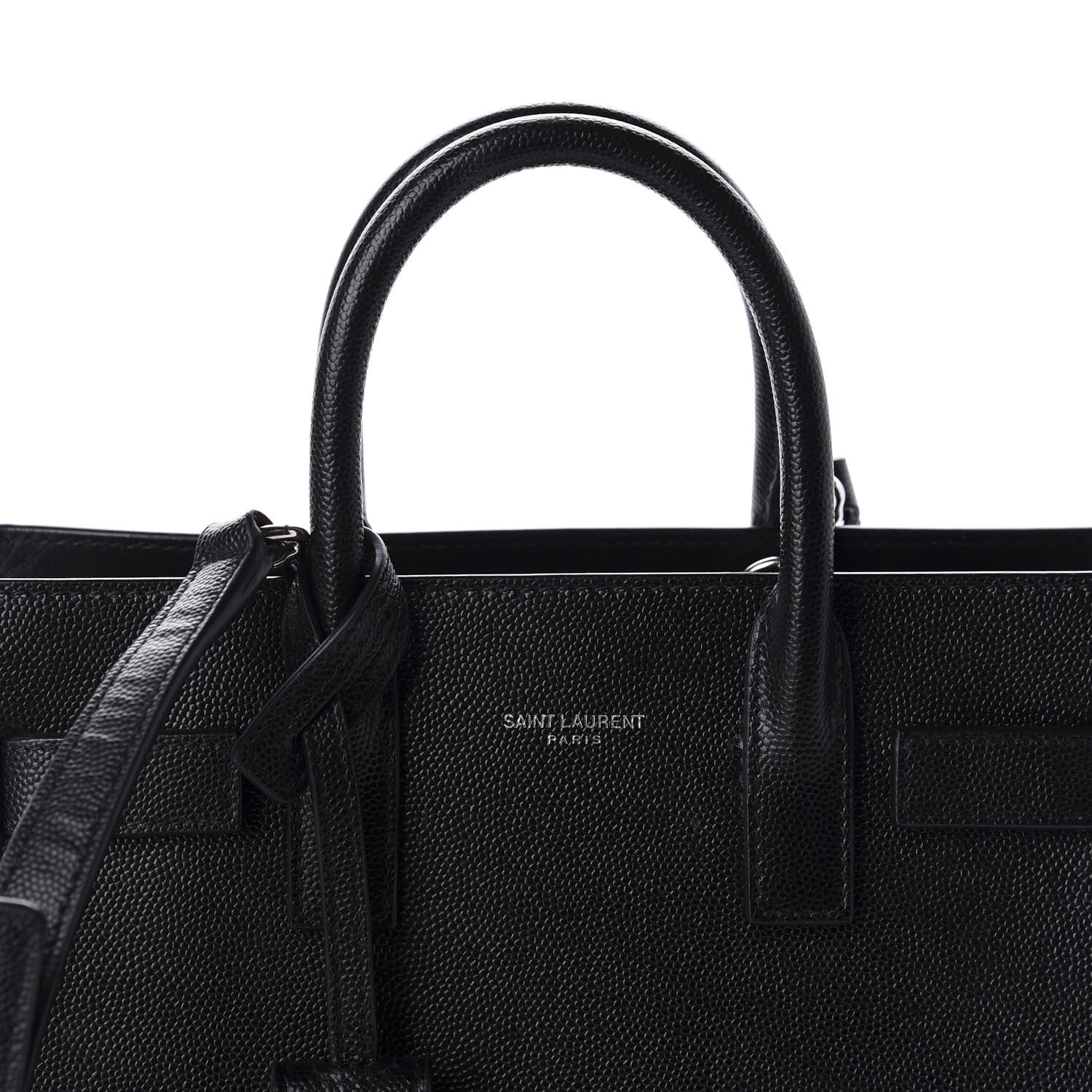 Saint Laurent Grained Calfskin Nano Sac De Jour Black 10 of 10