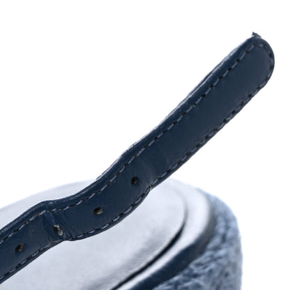 Chanel Washed Denim Braided Cord Wedge Sandals 37 Blue 10 of 10