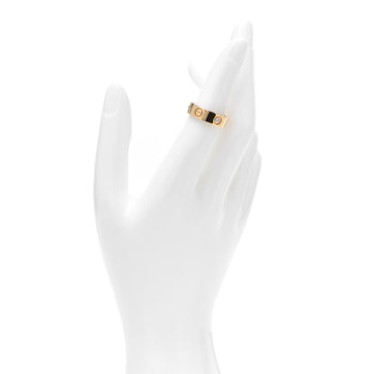 Cartier 18K Yellow Gold 3 Diamond 5.5mm LOVE Ring 49 5 2 of 5