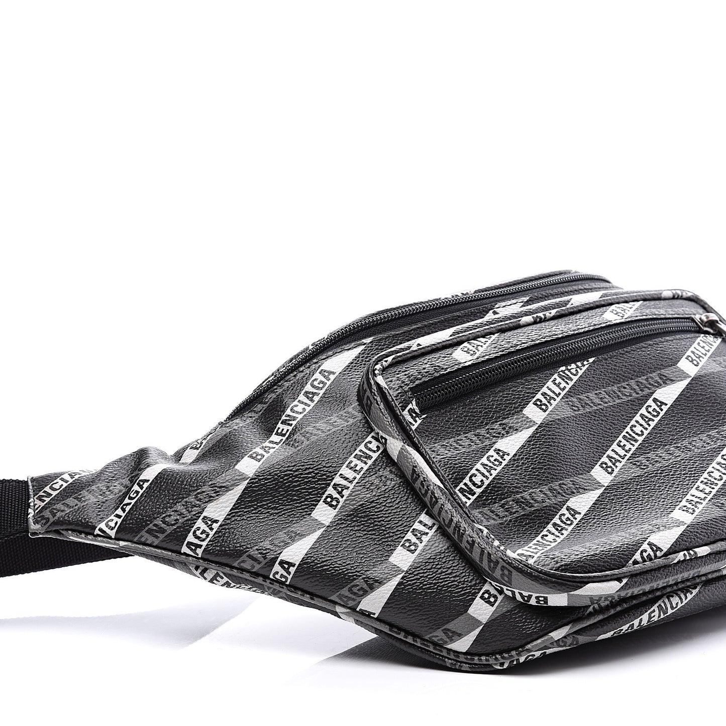 Coated Canvas Losange Monogram Explorer Belt Bag Black Grey