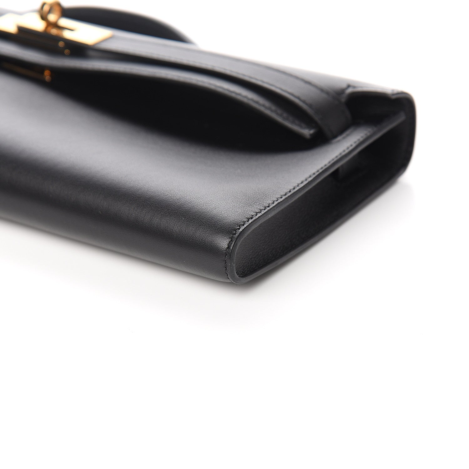 Hermes Swift Kelly Cut Clutch Pochette Black 8 of 9