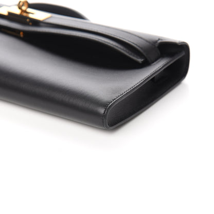 Hermes Swift Kelly Cut Clutch Pochette Black 8 of 9