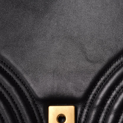 Gucci Calfskin Matelasse Medium GG Marmont Shoulder Bag Black 12 of 12