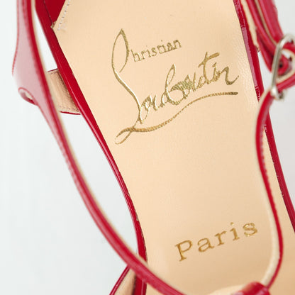 Christian Louboutin Patent Ernesta 100 Pumps 36 Red 7 of 7
