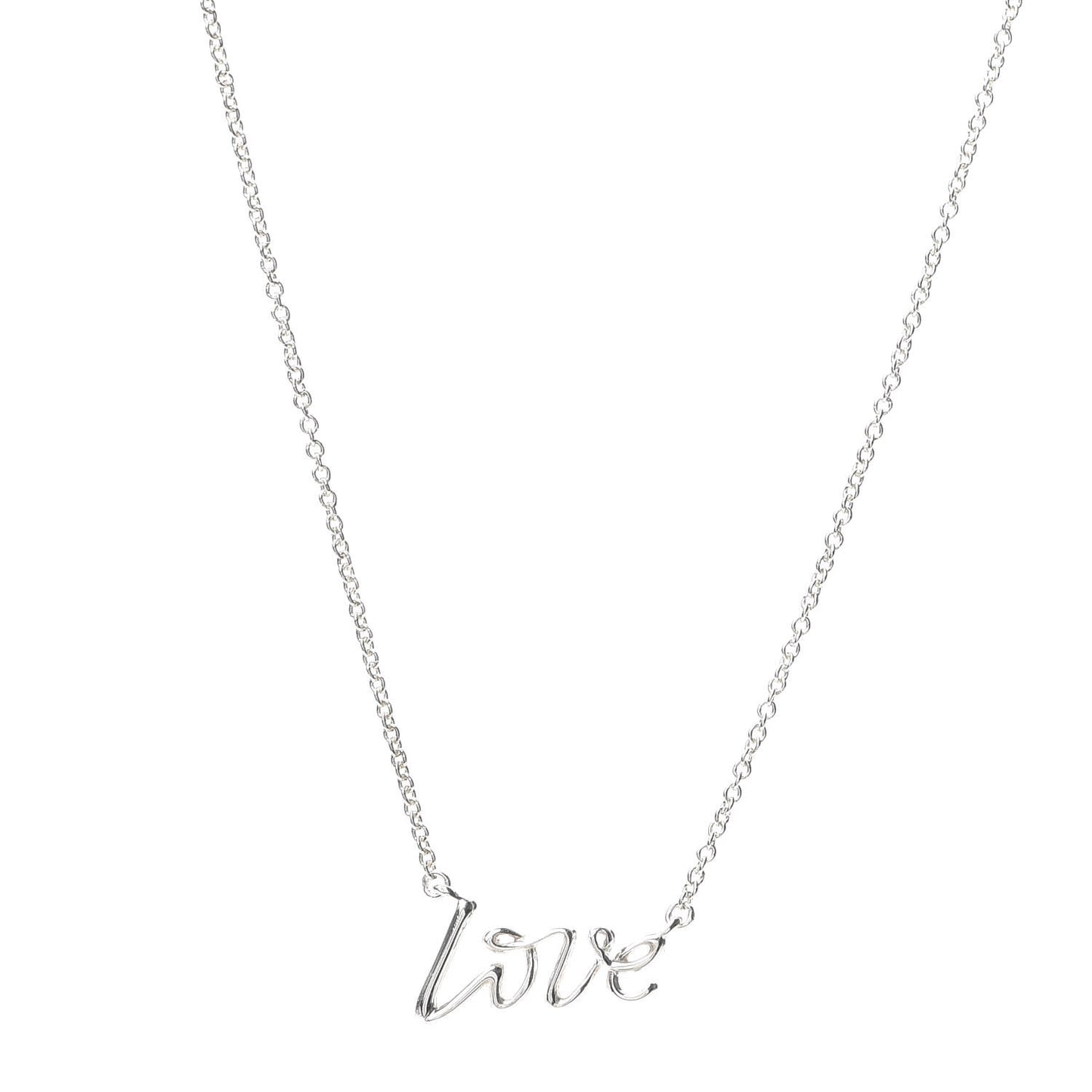 Sterling Silver Paloma Picasso Graffiti Love Pendant Necklace