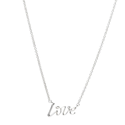 Tiffany Sterling Silver Paloma Picasso Graffiti Love Pendant Necklace 1 of 5