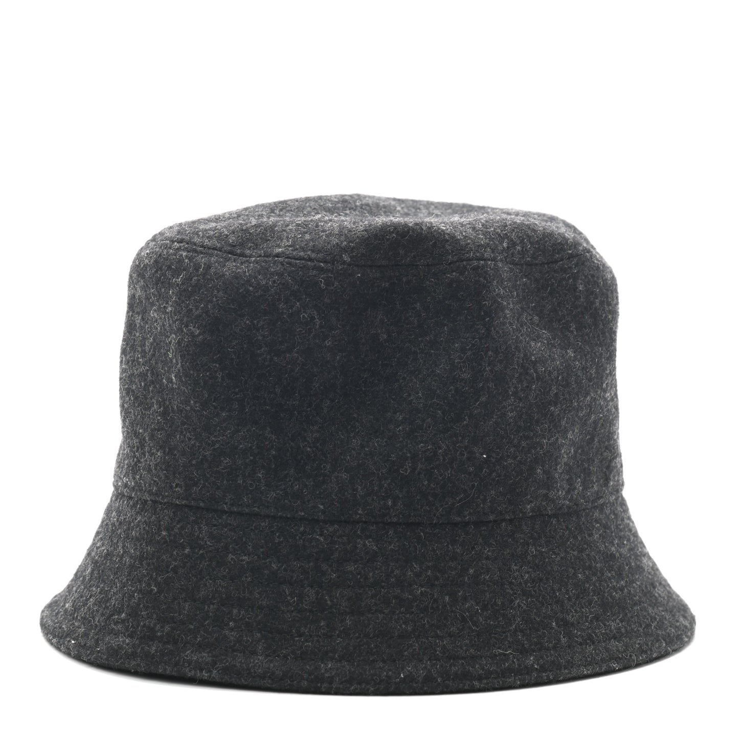 Authentic Loden Wool Metal Triangle Logo Bucket Hat L Anthracite