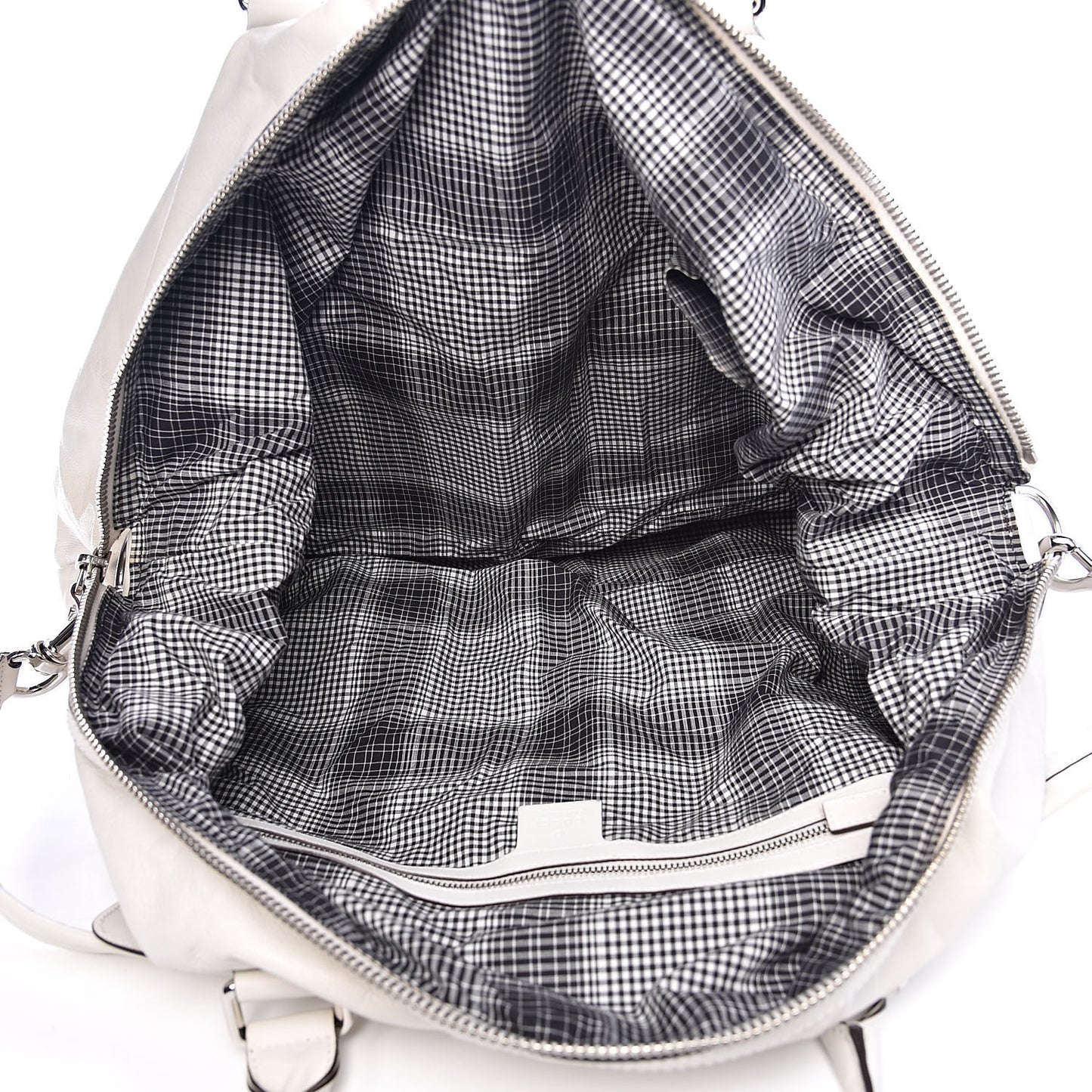 Calfskin Top Handle Tote White