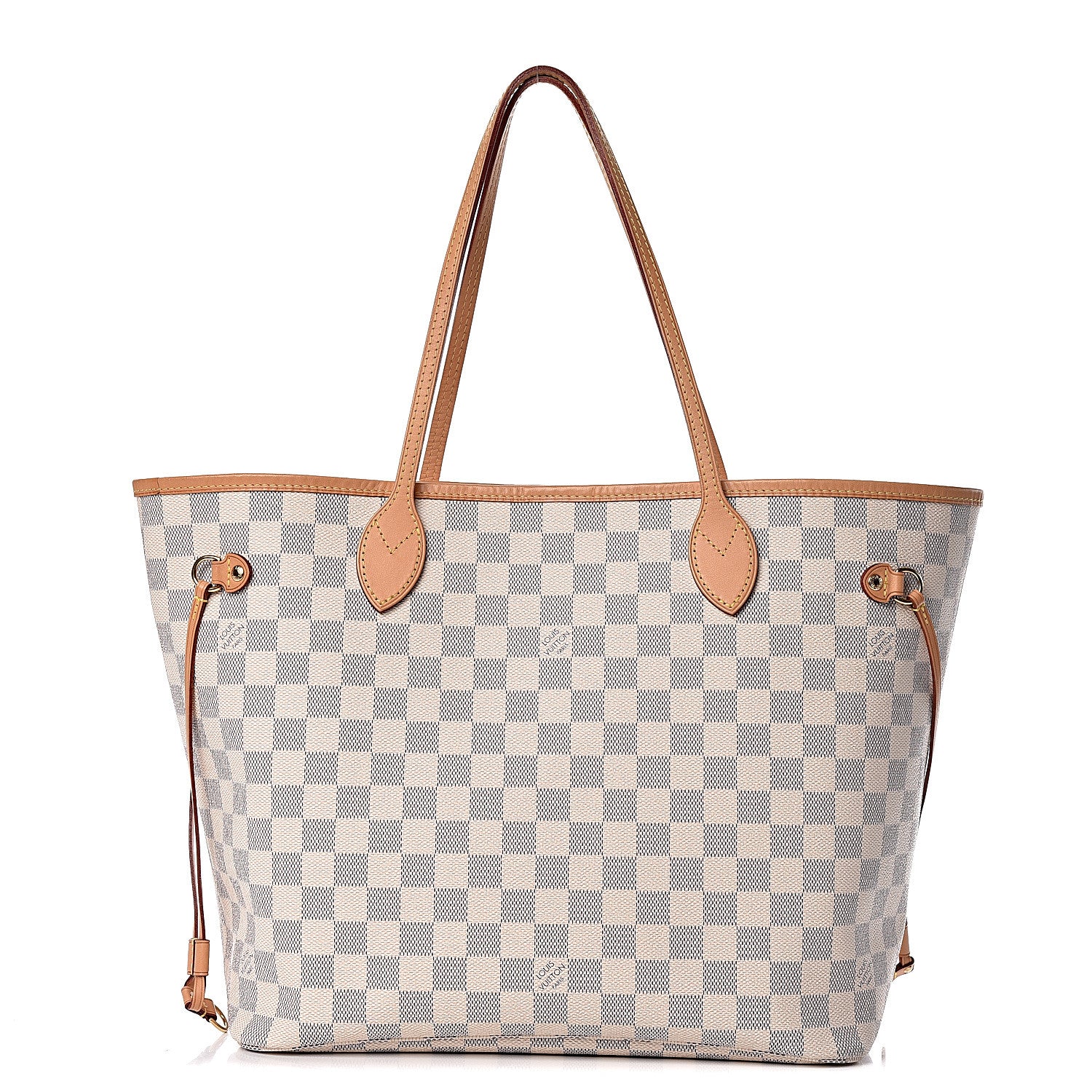 Louis Vuitton Damier Azur Neo Neverfull MM Rose Ballerine 1 of 15