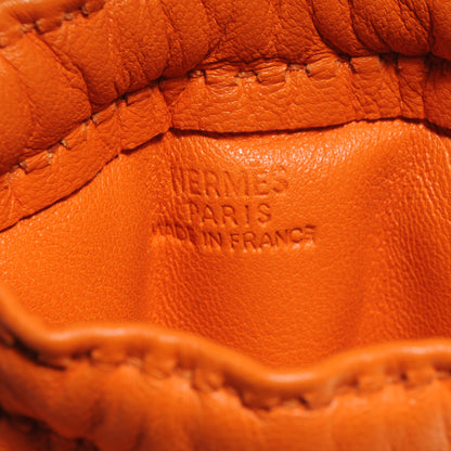 Hermes Lambskin Pilo Pouch PM Orange 5 of 5