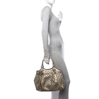 Gucci Guccissima Medium Sukey Tote Champagne 2 of 12