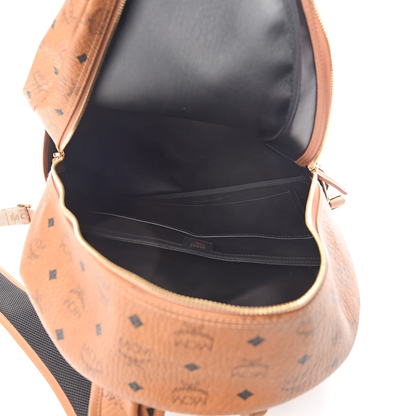 Visetos Large Side Studs Stark Backpack Cognac