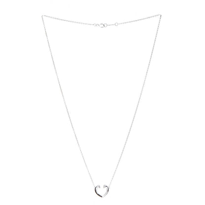 Tiffany 18K White Gold Diamond Paloma Picasso Tenderness Heart Pendant Necklace 3 of 7