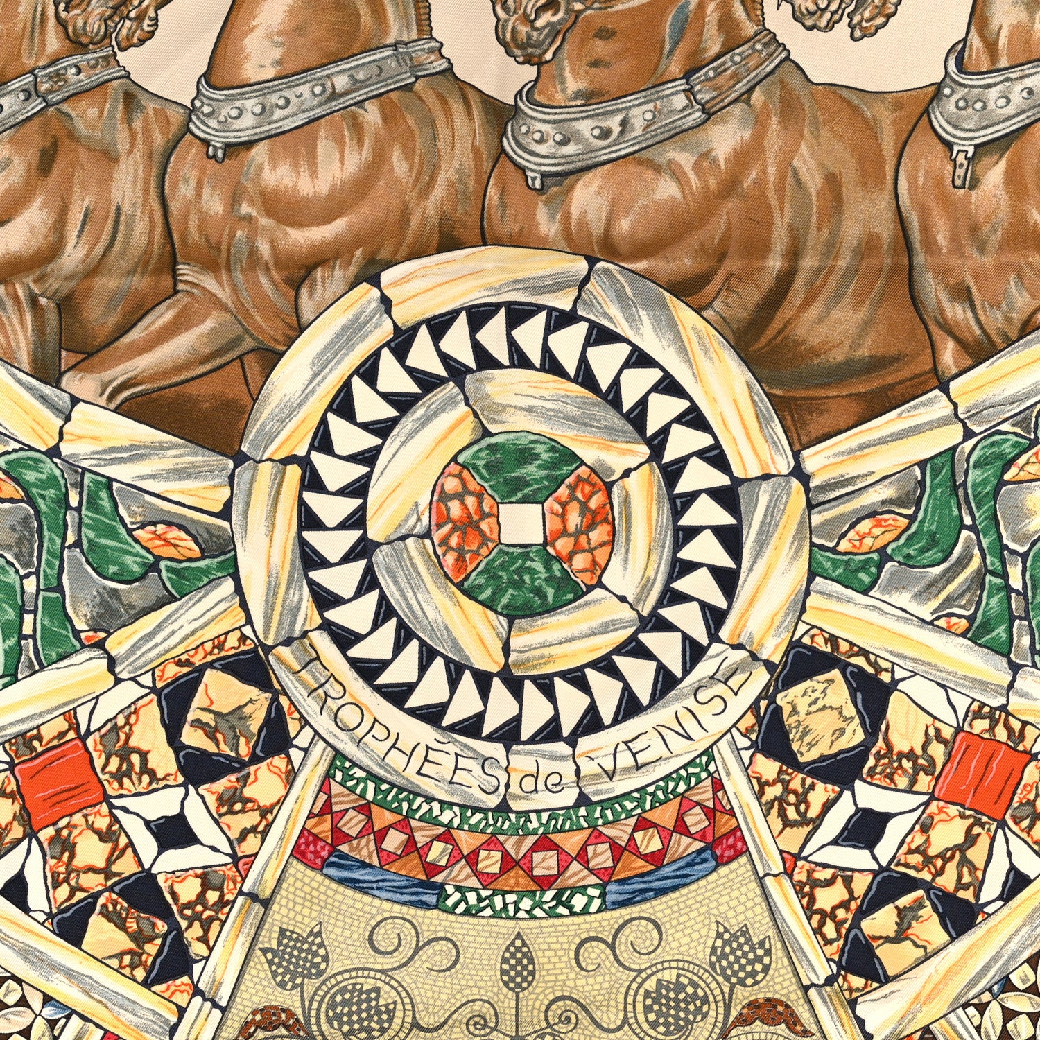 Hermes Silk Trophees de Venise Scarf 90 2 of 3