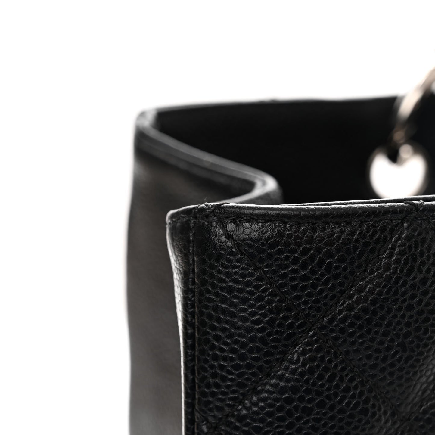 Caviar Quilted Grand Shopping Tote GST Black