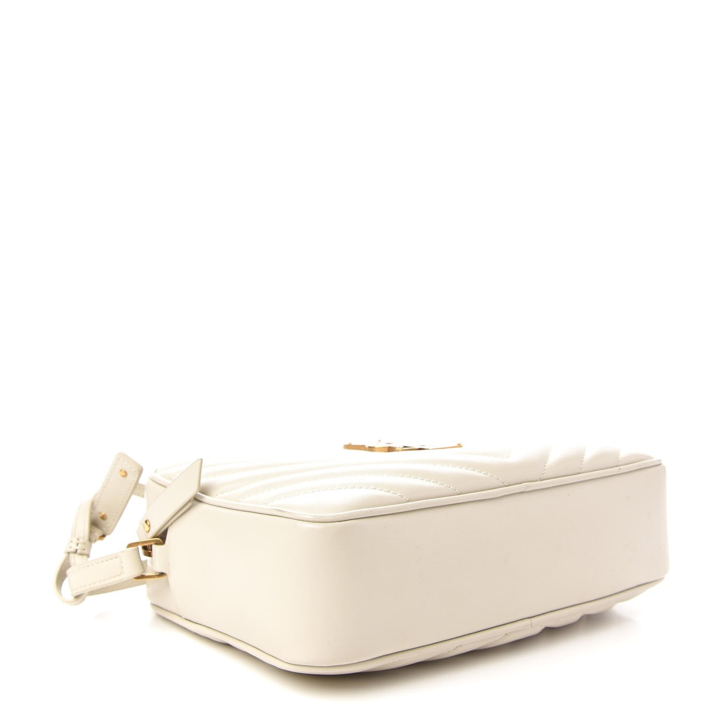 Calfskin Matelasse Monogram Lou Camera Bag Blanc Vintage
