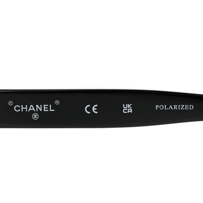Chanel Acetate Polarized Butterfly Sunglasses 71548A Black 5 of 9