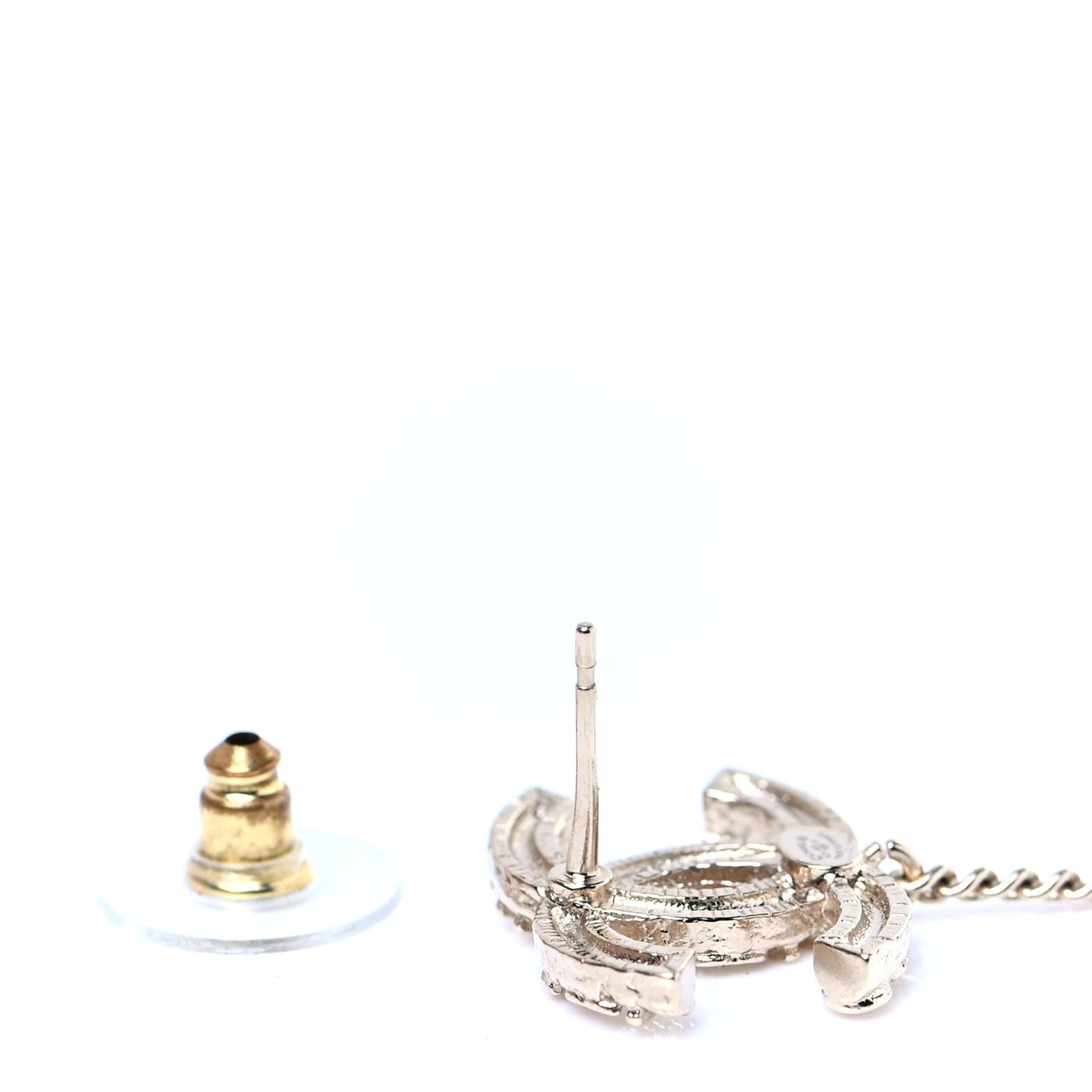 Crystal CC Cuff Single Earring Gold