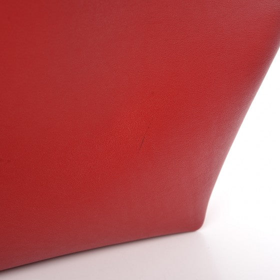 Saint Laurent Calfskin Large Shopping Tote Red 10 of 10