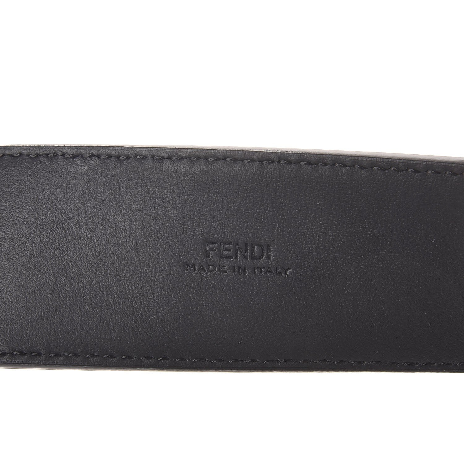 Fendi Vitello Century Bi-Color FF 1974 Embossed Belt 90 36 Maya Black 7 of 9