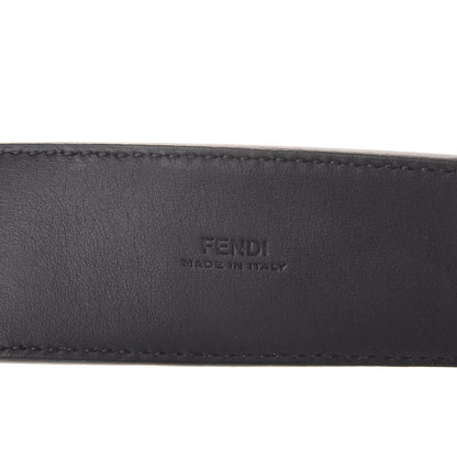 Fendi Vitello Century Bi-Color FF 1974 Embossed Belt 90 36 Maya Black 7 of 9