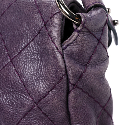 Chanel Glazed Calfskin Stitched On The Road Flap Purple 18 of 29