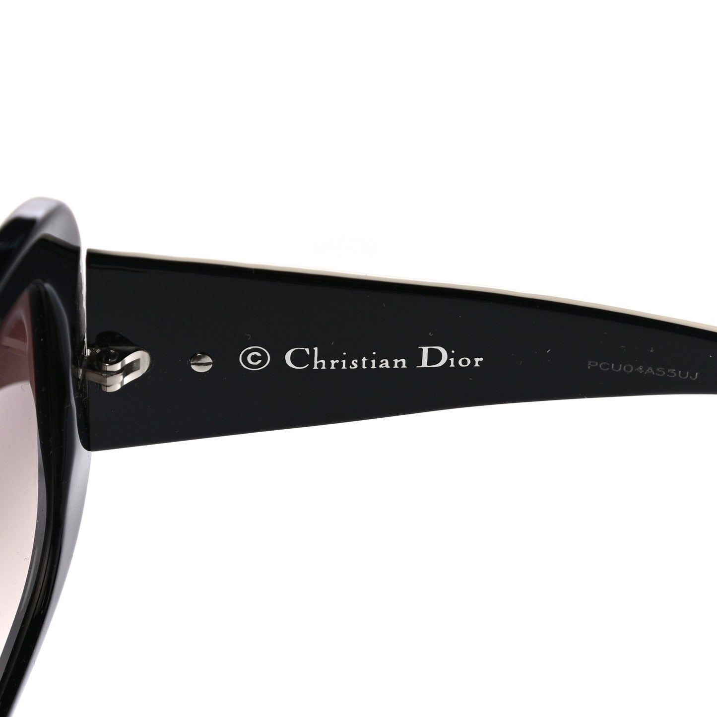 Cannage Dior Lady Lady 1 Sunglasses Black Ivory