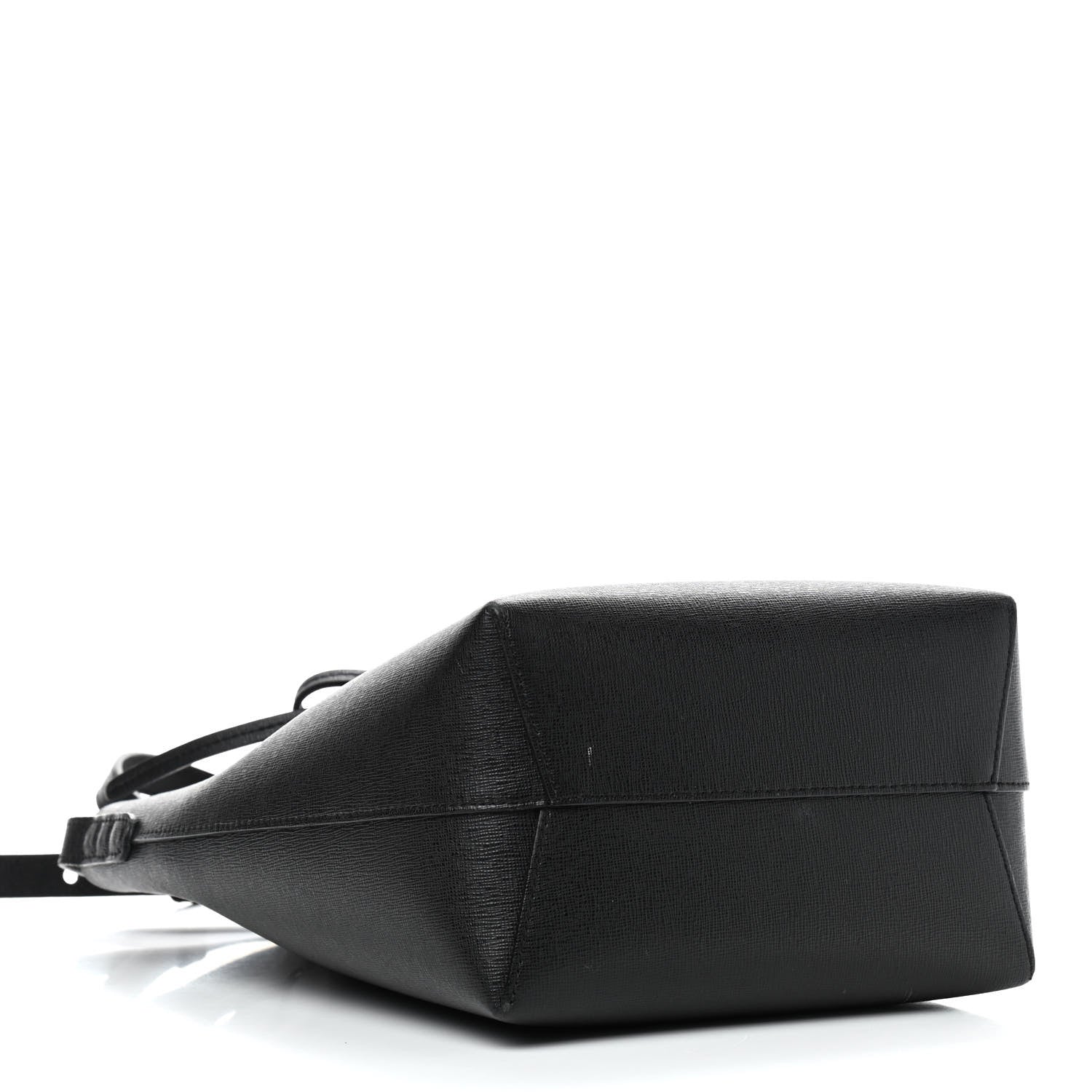 Mansur Gavriel Saffiano Mini Bucket Bag Black Flamma 4 of 9