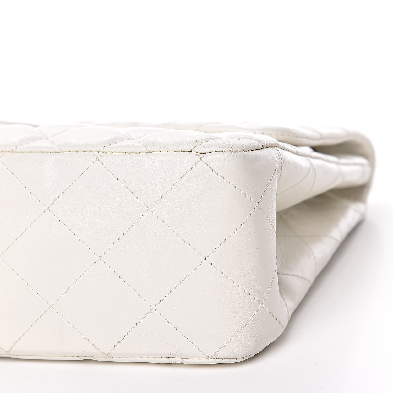 Chanel Lambskin Quilted Jumbo Single Flap White 12 of 19