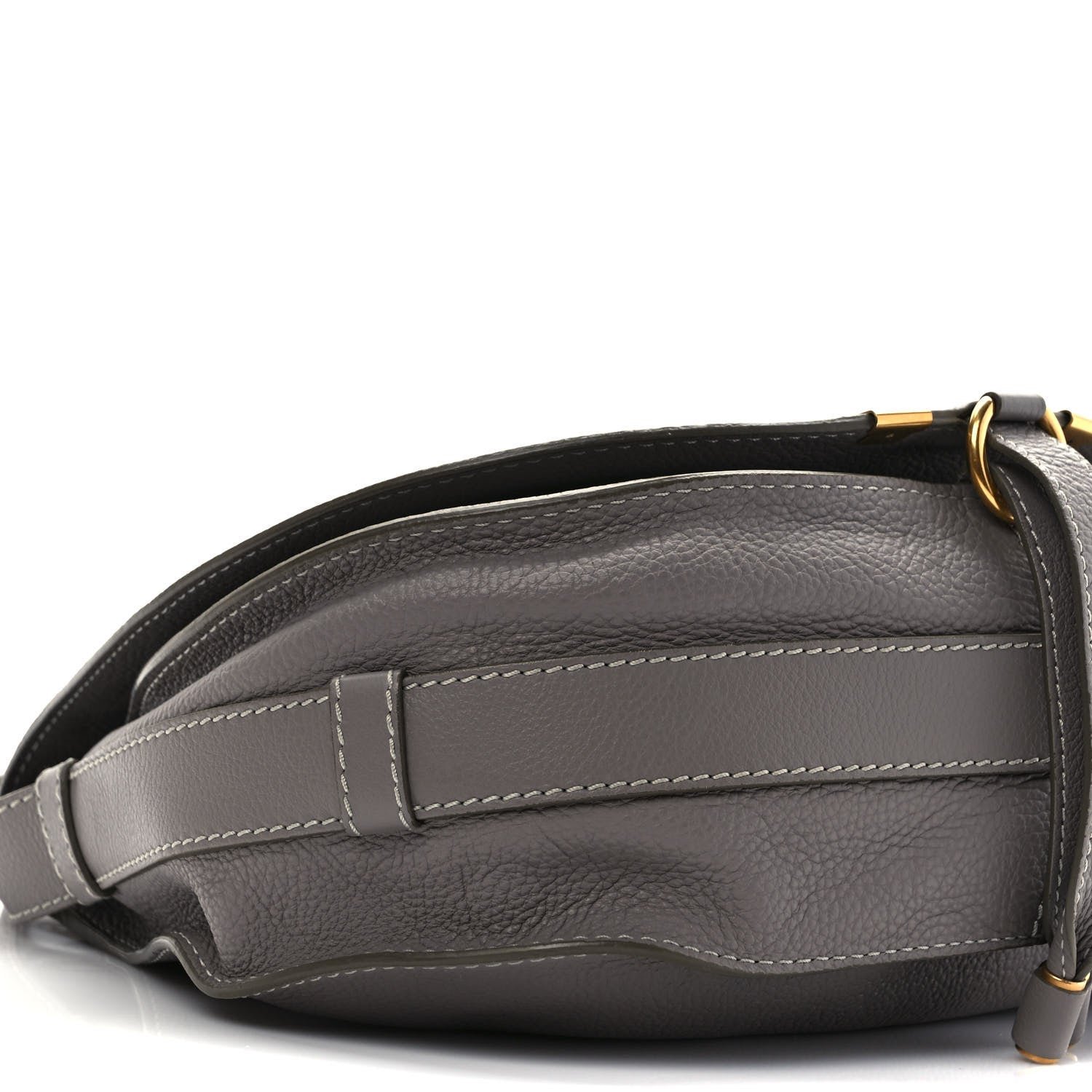 Chloe Calfskin Mini Marcie Round Crossbody Bag Cashmere Grey 8 of 9