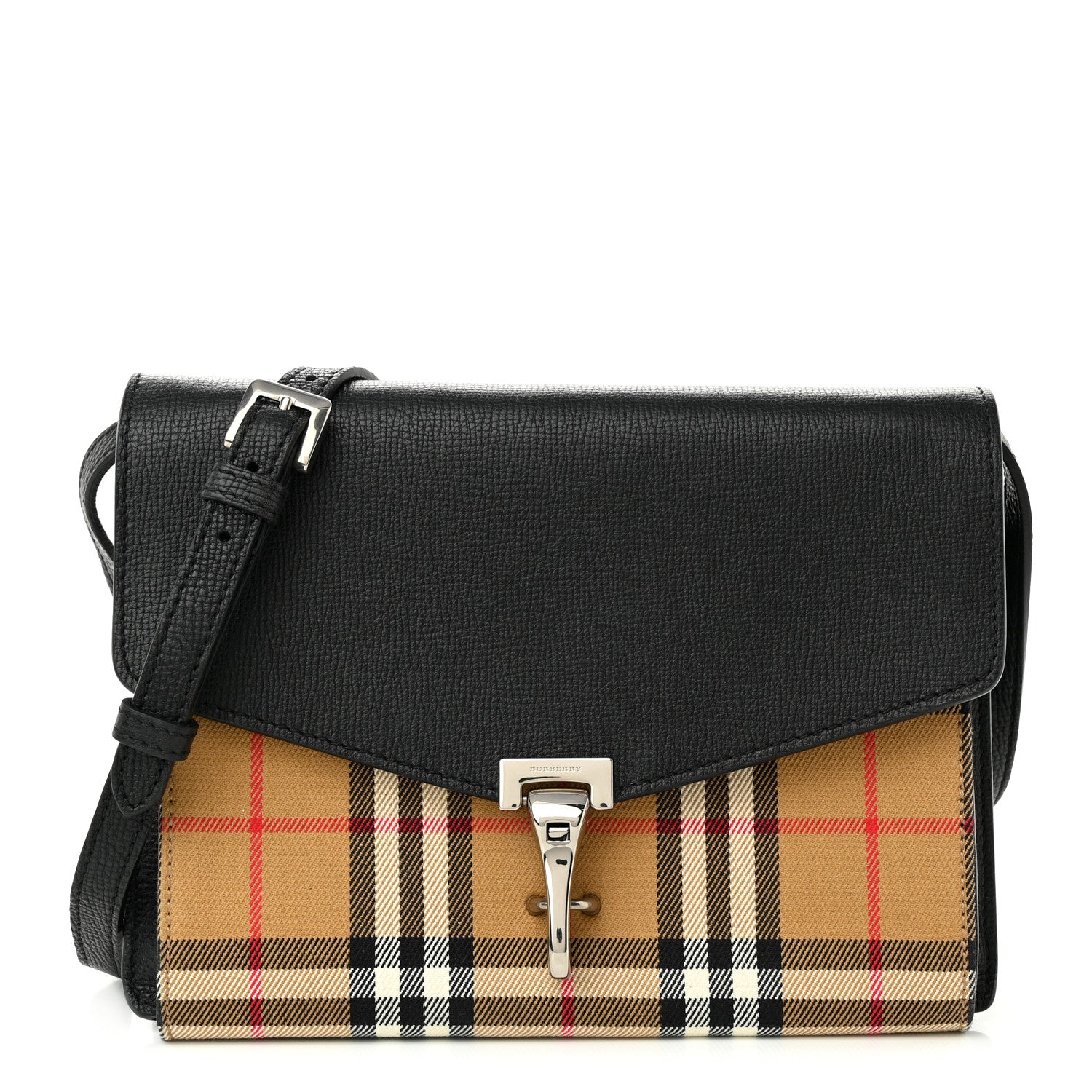 Burberry Derby Calfskin Vintage Check Small Macken Crossbody Bag 1 of 10