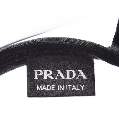 Prada Plexiglass Calfskin Small Shopper Tote Black 7 of 10