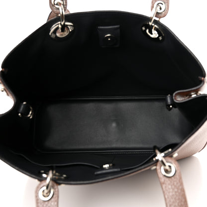 Christian Dior Metallic Bullcalf Medium Diorissimo Tote Pink 6 of 11