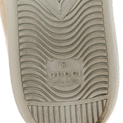 Gucci Calfskin GG Tennis Embossed Womens Ace Sneakers 39 Mystic White 7 of 10