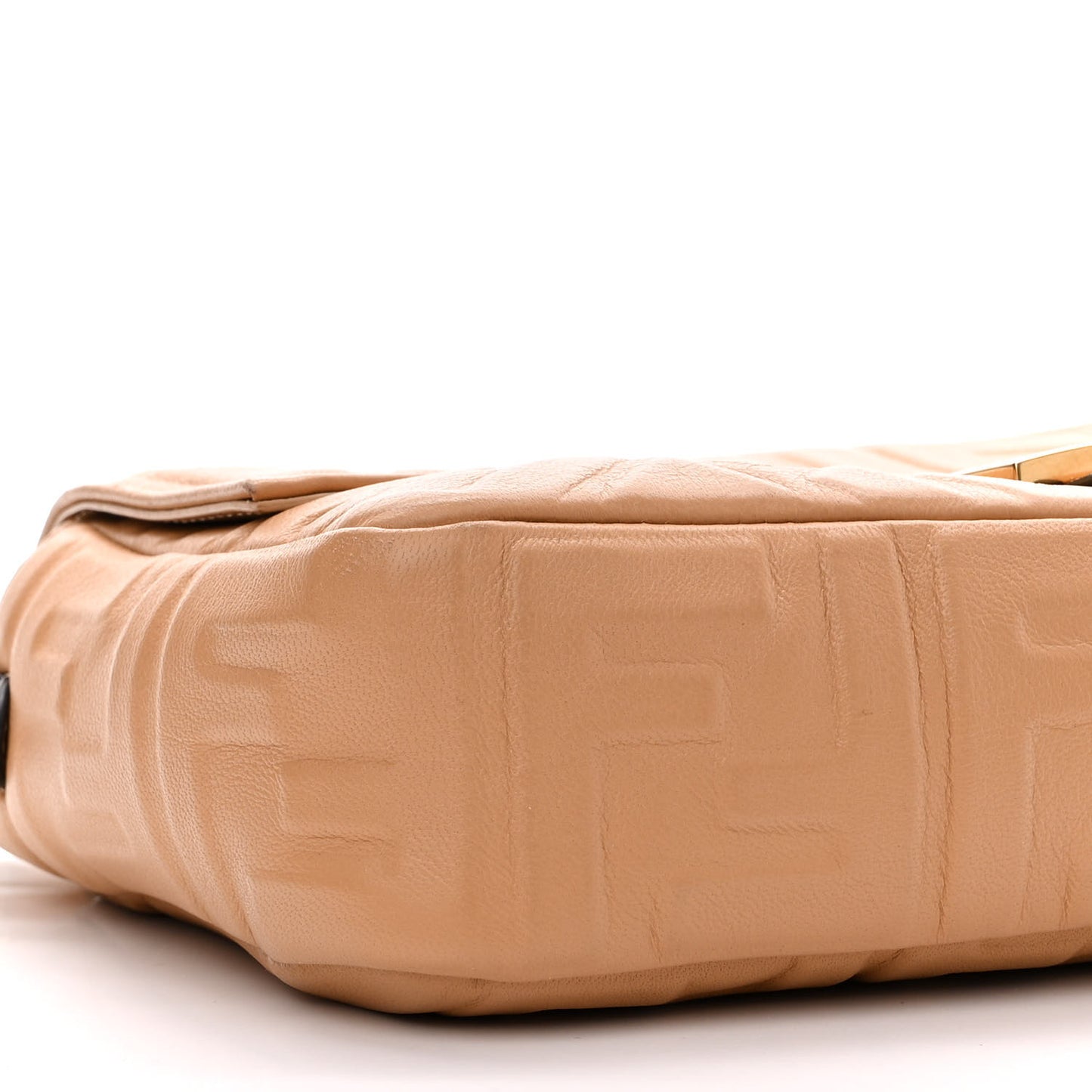 Nappa FF 1974 Embossed Baguette Miele Scuro