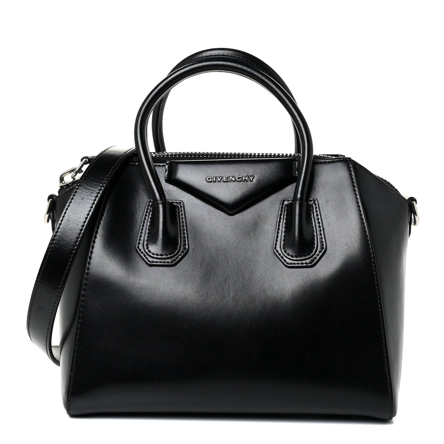 Givenchy Shiny Lord Calfskin Small Antigona Black 1 of 21