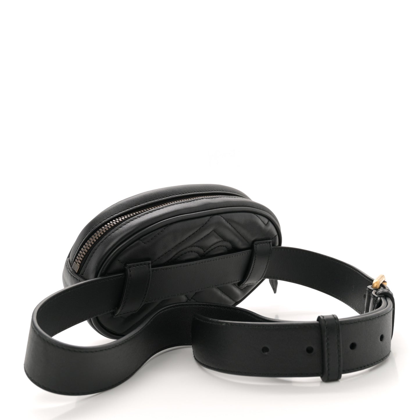 Calfskin Matelasse GG Marmont Belt Bag 85 34 Black