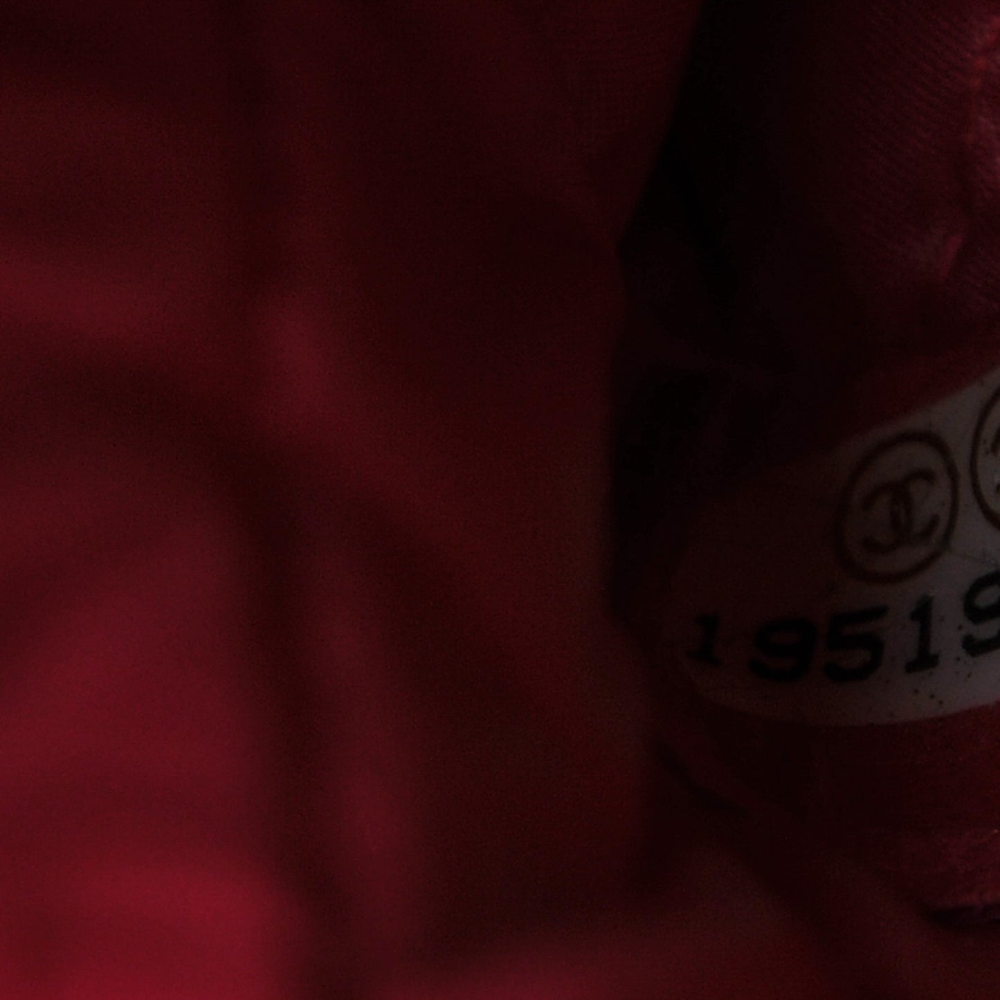 Lambskin Quilted Medium Cosmetic Case Dark Pink