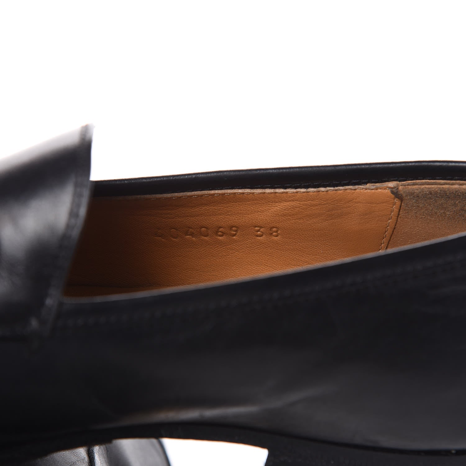 Gucci Calfskin Womens Jordaan Loafers 38 Black 7 of 16