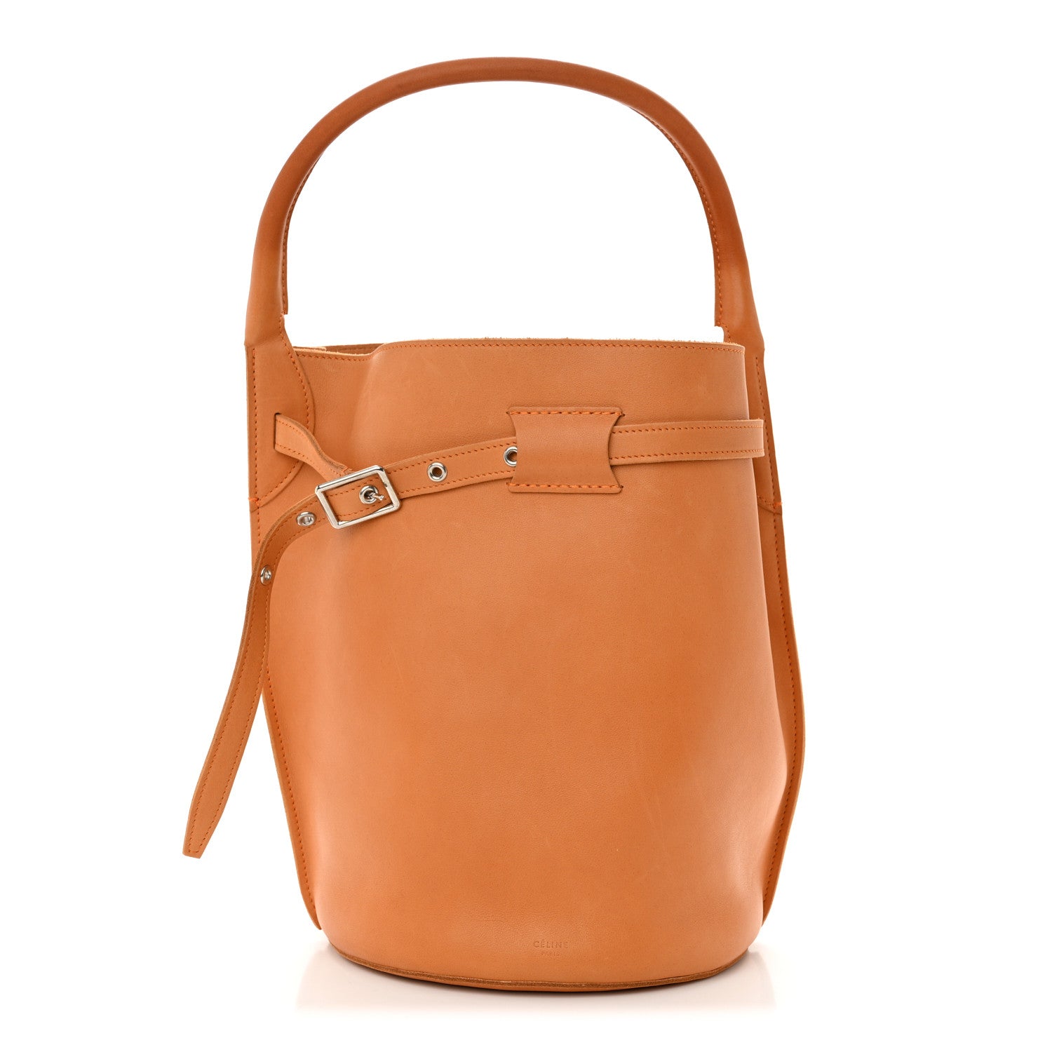 Celine Smooth Calfskin Big Bag Bucket Apricot 2 of 15