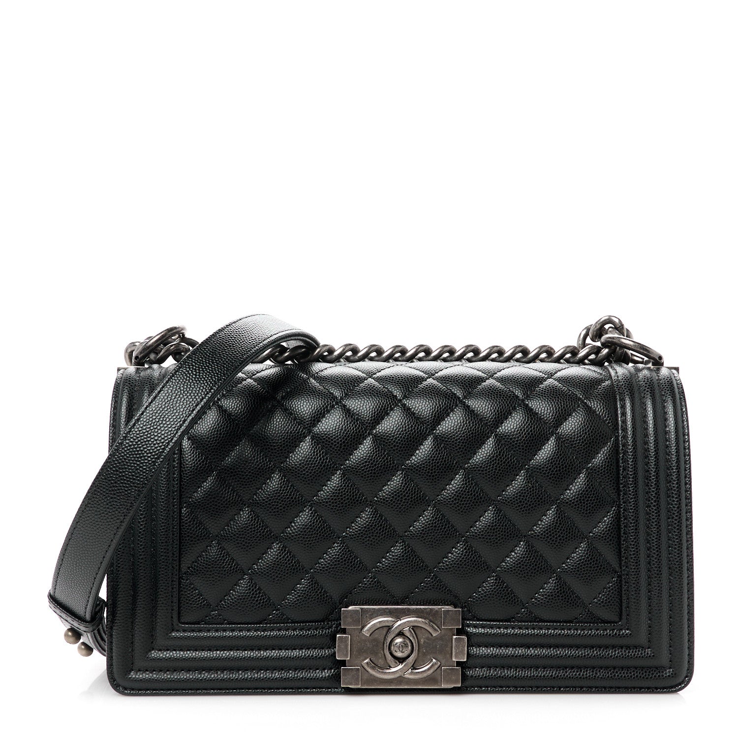 Chanel Caviar Quilted Medium Boy Flap Black 1 of 11