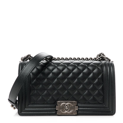 Chanel Caviar Quilted Medium Boy Flap Black 1 of 11
