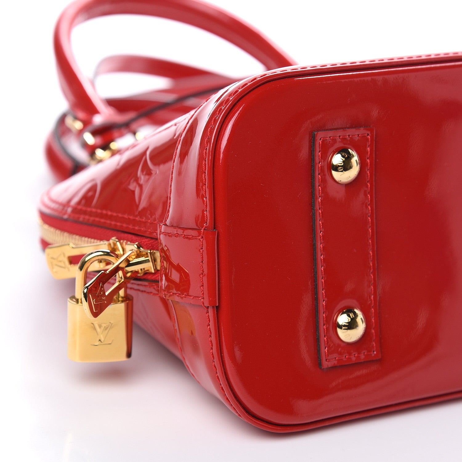 Louis Vuitton Vernis Alma BB Cherry 5 of 9