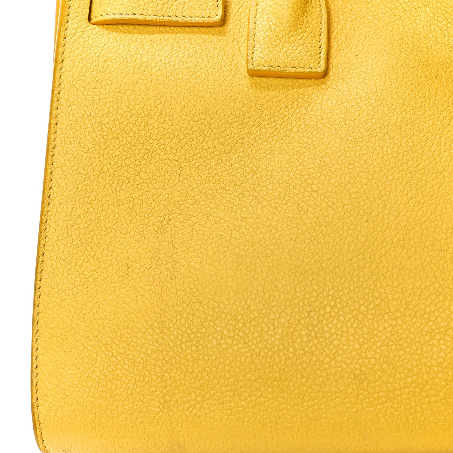 Saint Laurent Grained Calfskin Baby Sac De Jour Yellow 15 of 17