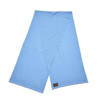 Louis Vuitton Cotton Cashmere Micro Damier Scarf Blue 3 of 5