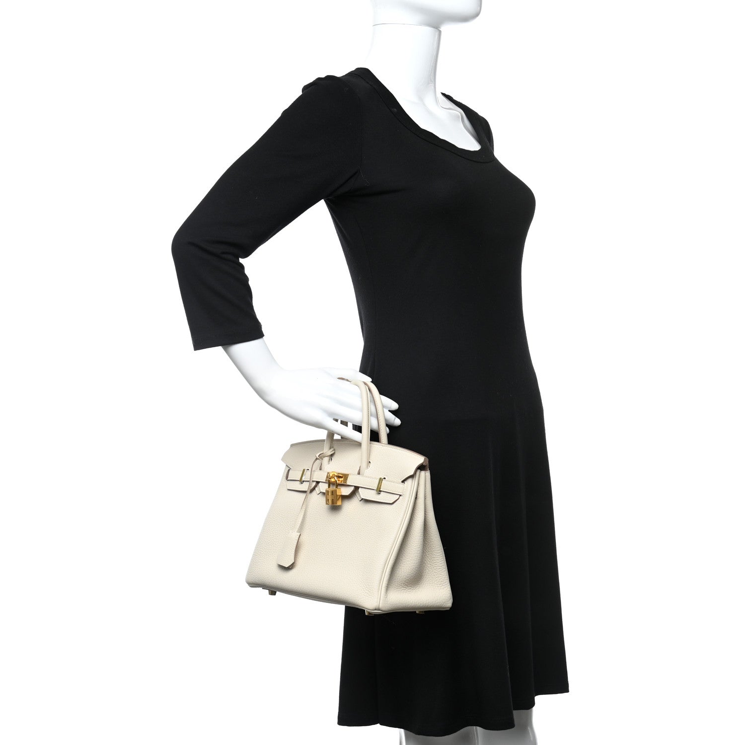 Hermes Togo Birkin 25 Craie 2 of 9