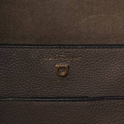 Salvatore Ferragamo Calfskin Reverse Hobo Gray 5 of 7