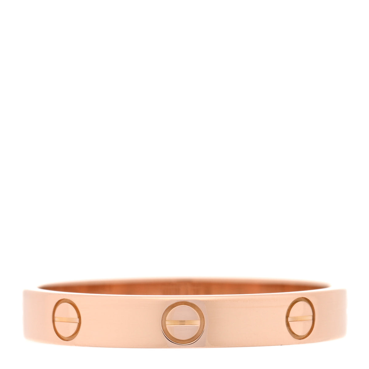 18K Pink Gold 3.5mm LOVE Wedding Band Ring 64 10.75