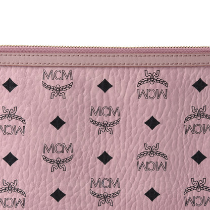 MCM Visetos Liz Shopper Tote Pouch Light Pink 8 of 8